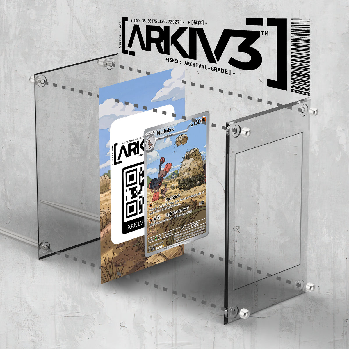 [UNIT: 175/162] // Mudsdale Extended Art Display Case - Raw