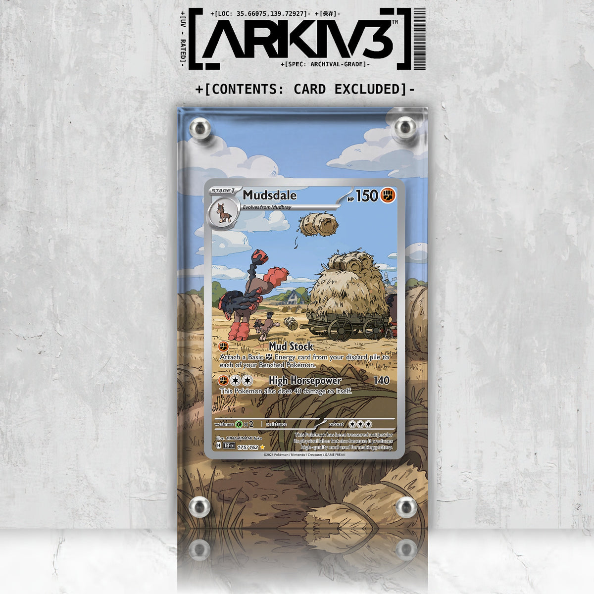 [UNIT: 175/162] // Mudsdale Extended Art Display Case - Raw