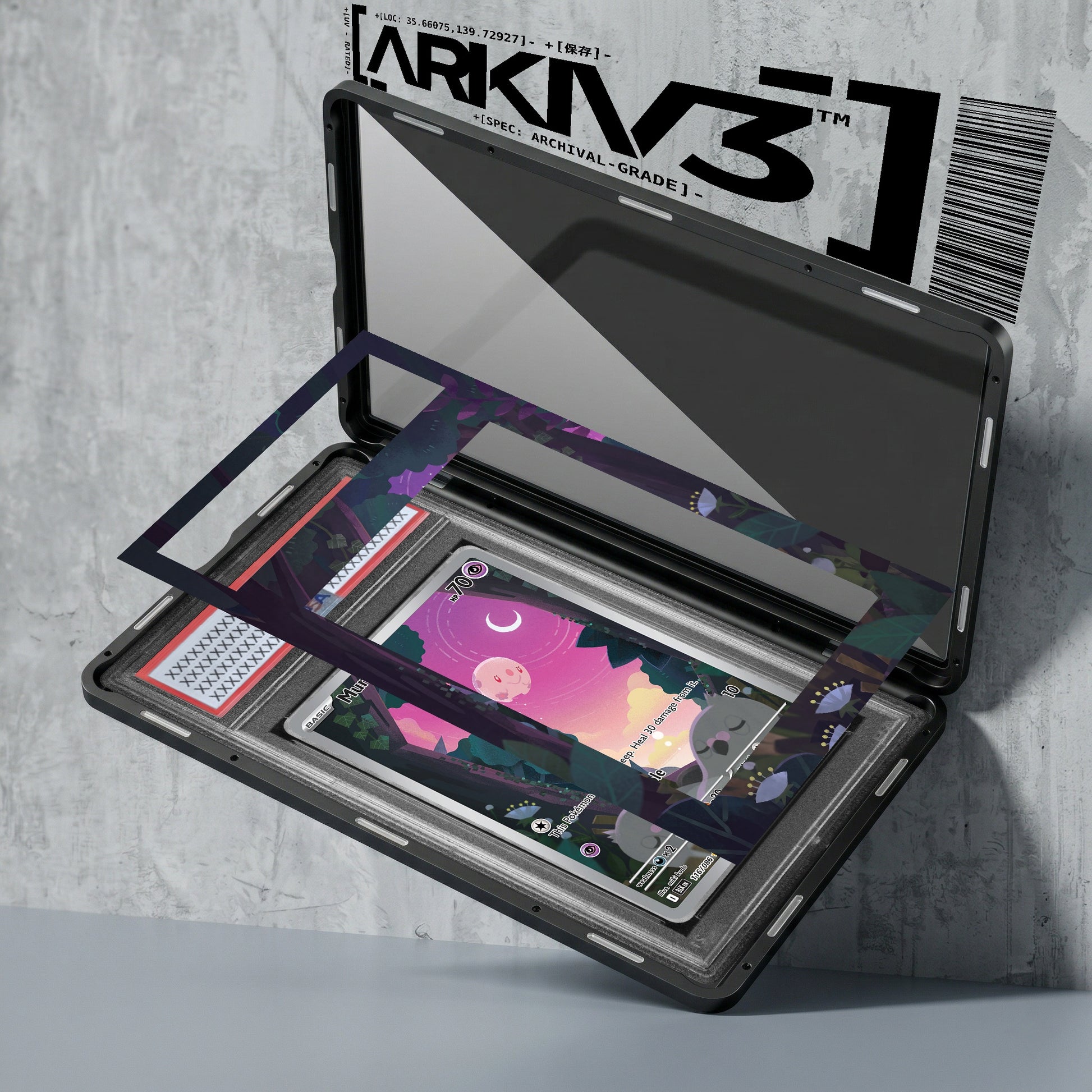 ARKIV3 PSA graded exploded mockup