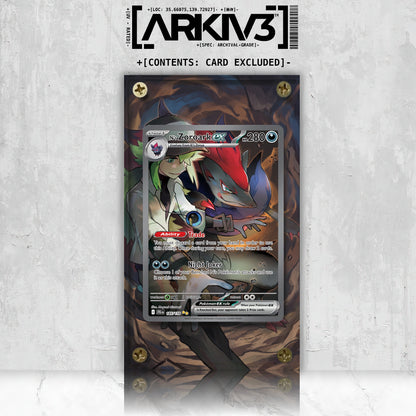 [UNIT: 185/159] // N's Zoroark ex Extended Art Display Case - Raw
