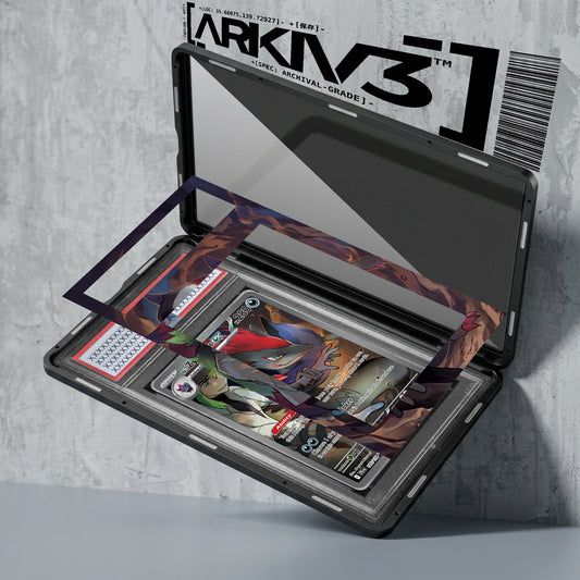 ARKIV3 PSA graded exploded mockup