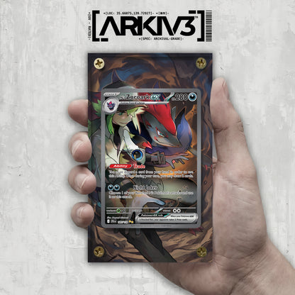 [UNIT: 185/159] // N's Zoroark ex Extended Art Display Case - Raw
