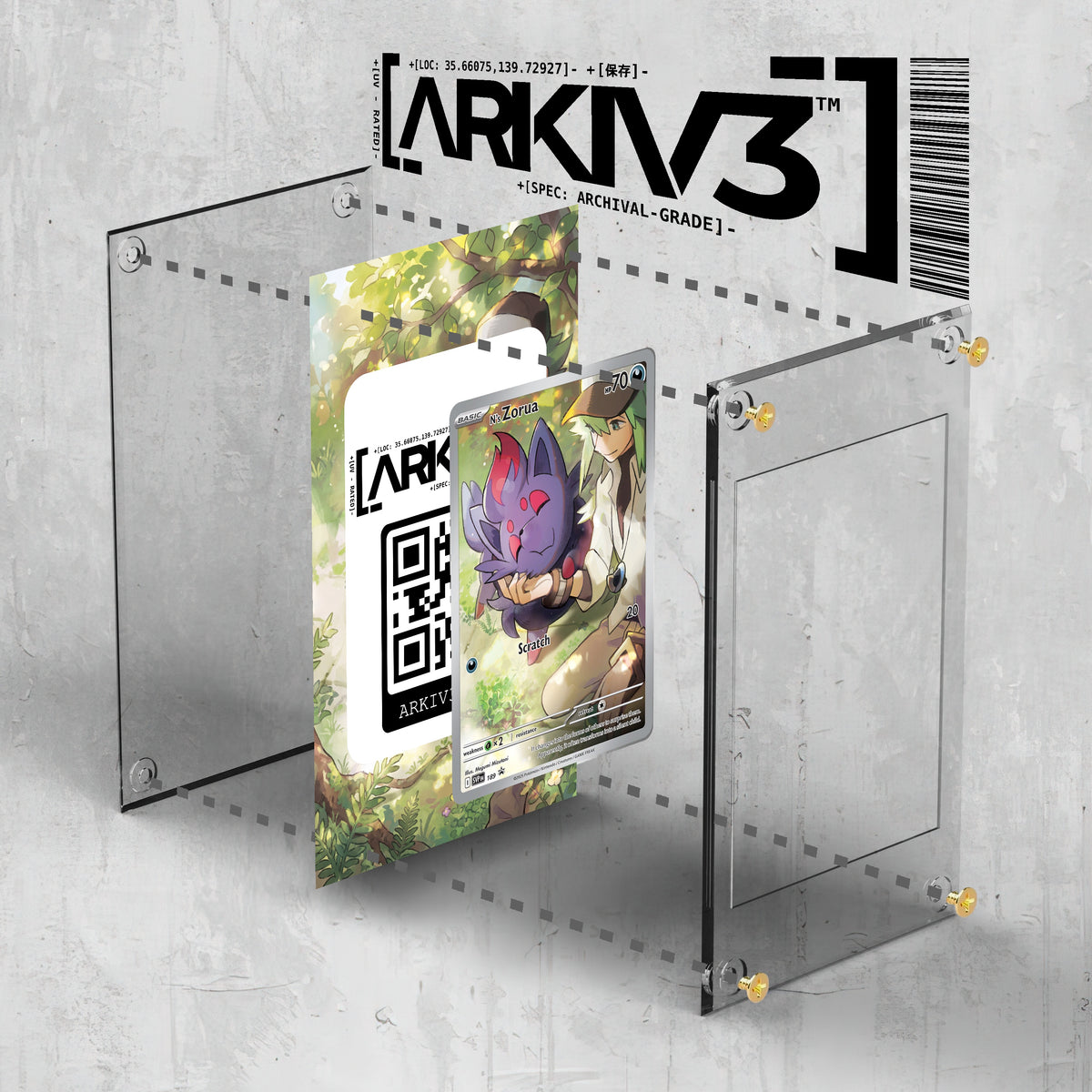 [UNIT: 189] // N's Zorua Extended Art Display Case - Raw