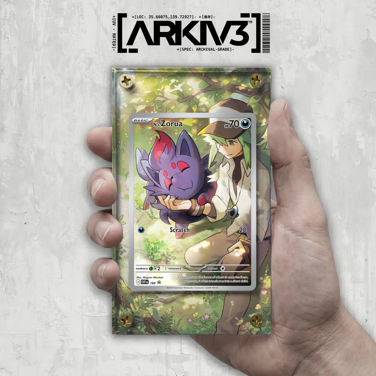 [UNIT: 189] // N's Zorua Extended Art Display Case - Raw
