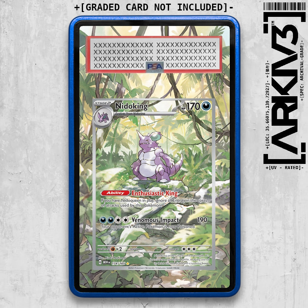 [UNIT: 174/165] // Nidoking Extended Art Display Case - Graded