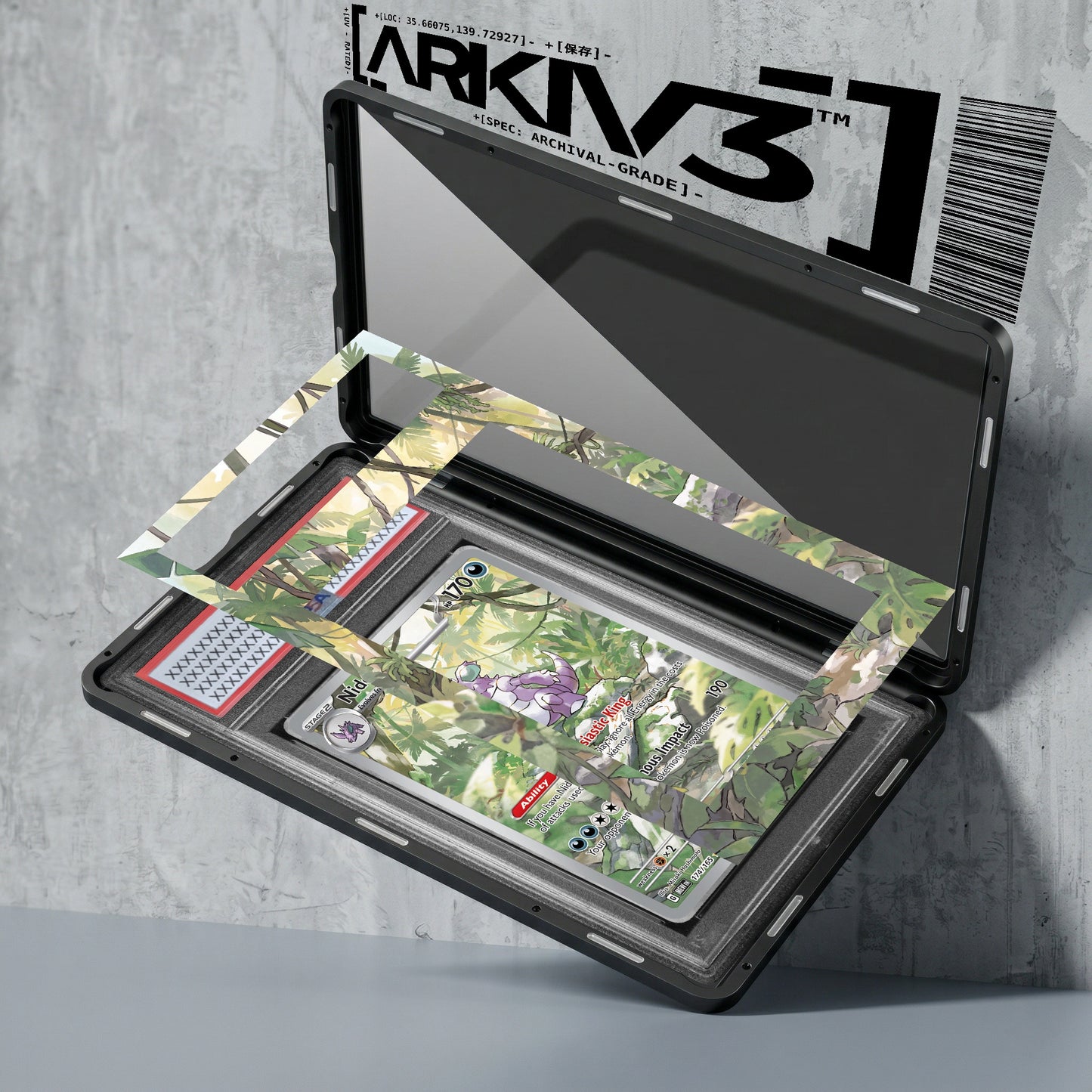 [UNIT: 174/165] // Nidoking Extended Art Display Case - Graded