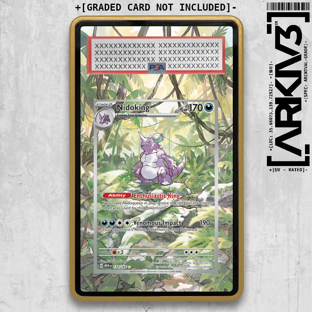 [UNIT: 174/165] // Nidoking Extended Art Display Case - Graded