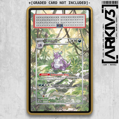[UNIT: 174/165] // Nidoking Extended Art Display Case - Graded