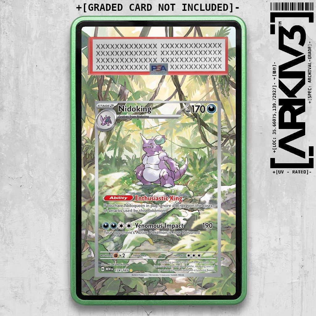 [UNIT: 174/165] // Nidoking Extended Art Display Case - Graded