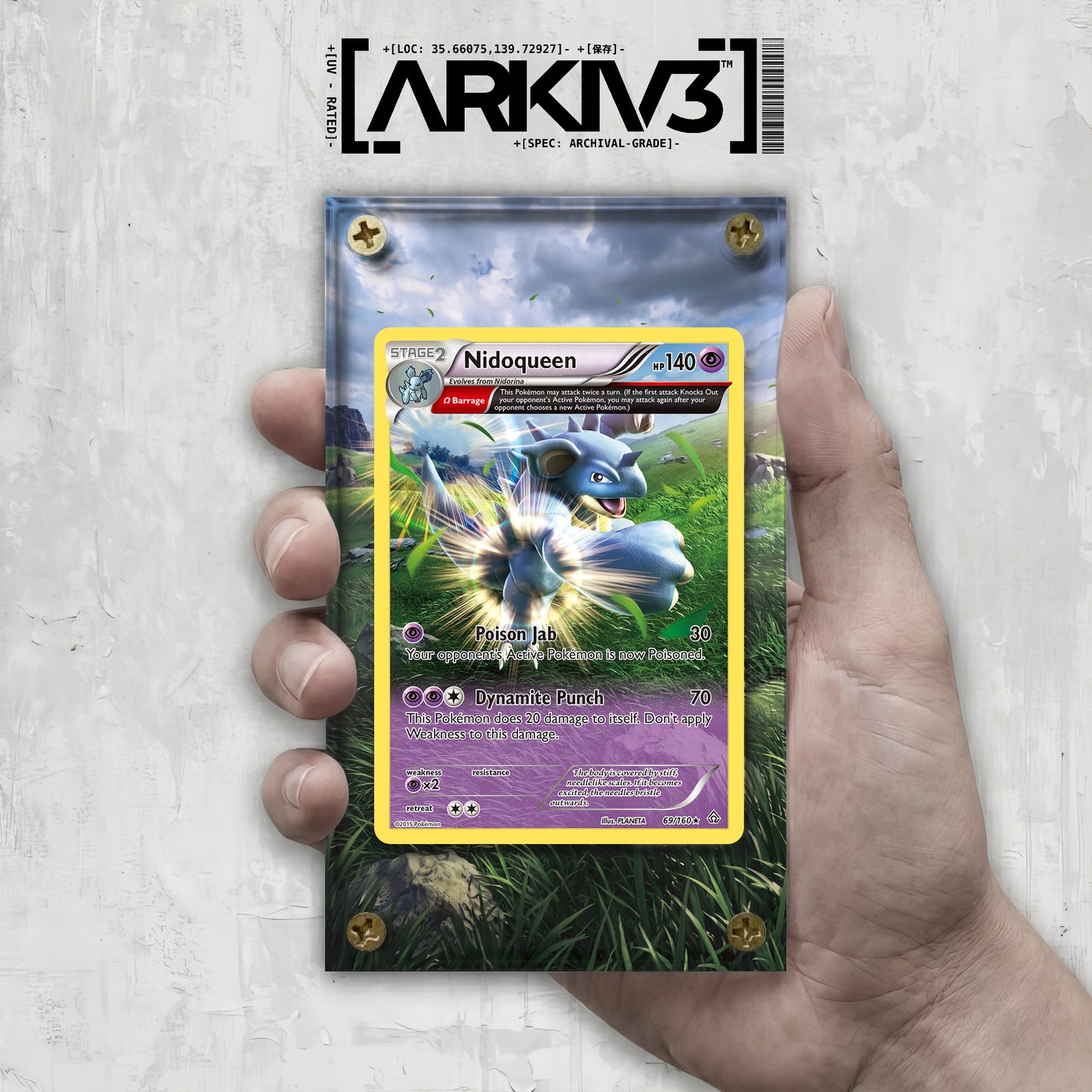 [UNIT: 69/160] // Nidoqueen Extended Art Display Case - Raw