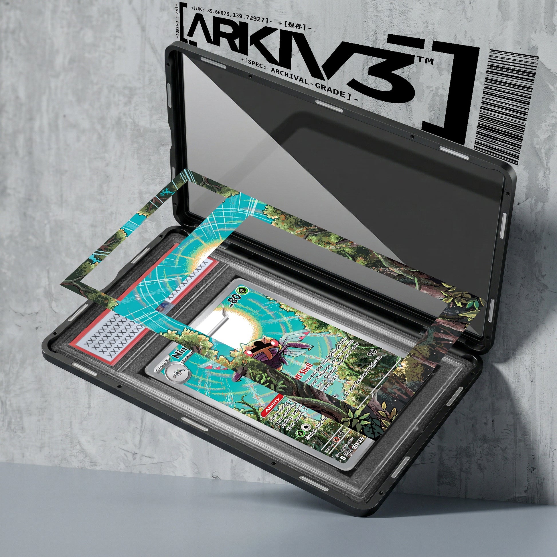 ARKIV3 PSA graded exploded mockup