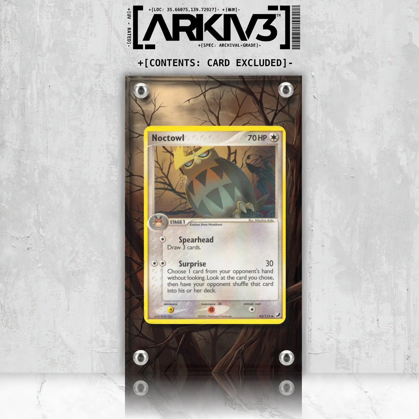 [UNIT: 43/115] // Noctowl Extended Art Display Case - Raw