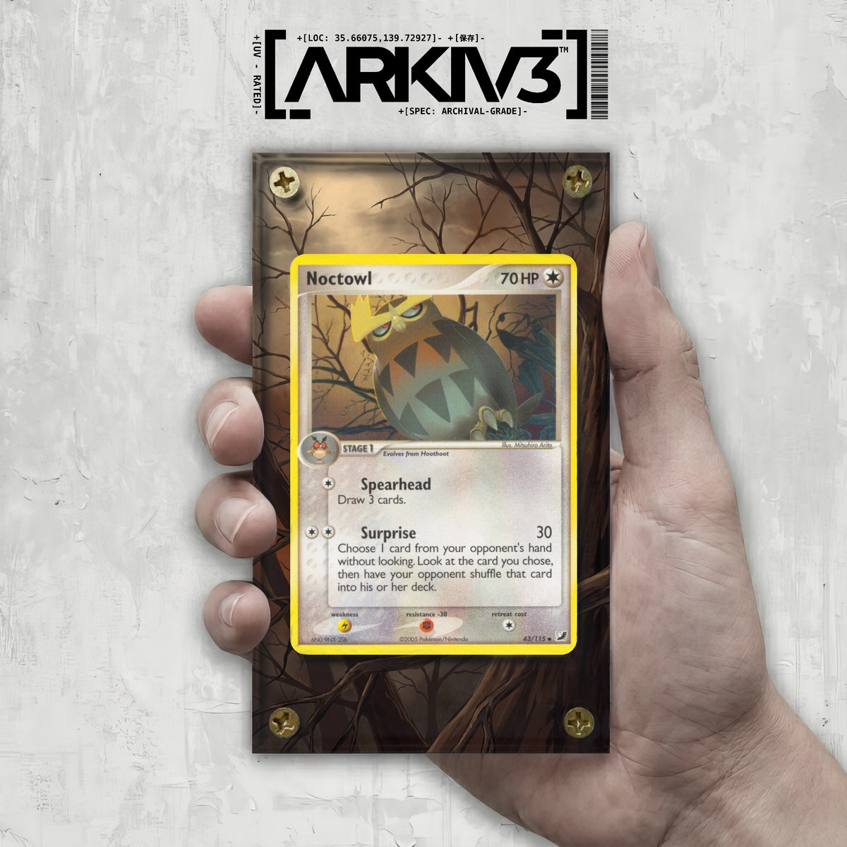 [UNIT: 43/115] // Noctowl Extended Art Display Case - Raw