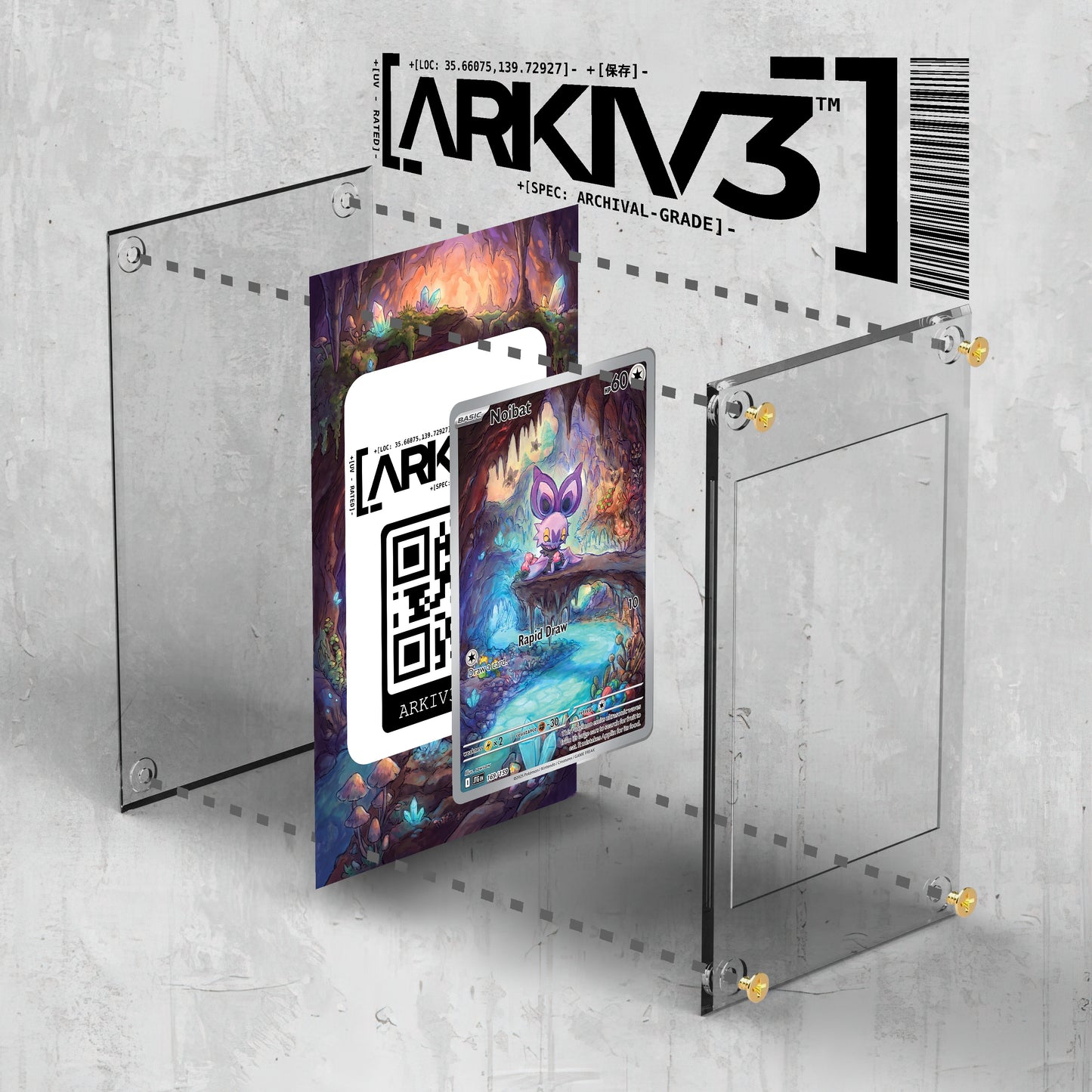 [UNIT: 169/159] // Noibat Extended Art Display Case - Raw