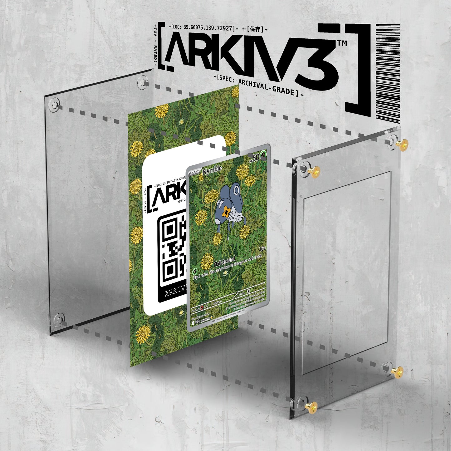 [UNIT: 96/94] // Nymble Extended Art Display Case - Raw