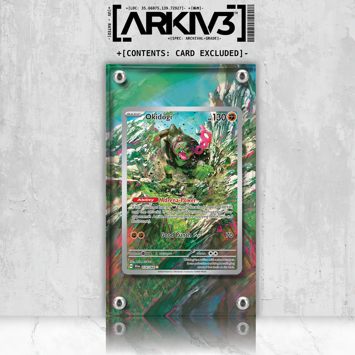 [UNIT: 74/64] // Okidogi Extended Art Display Case - Raw