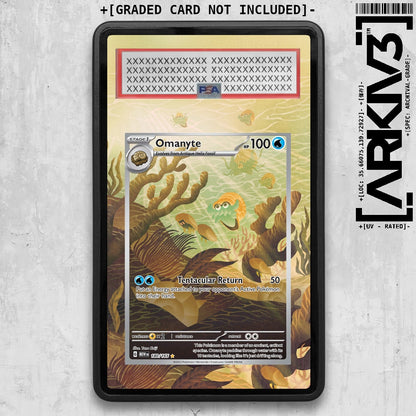 [UNIT: 180/165] // Omanyte Extended Art Display Case - Graded