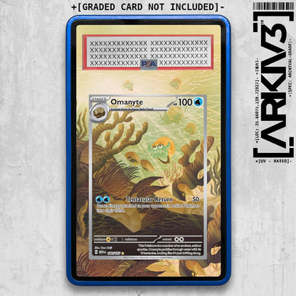 [UNIT: 180/165] // Omanyte Extended Art Display Case - Graded