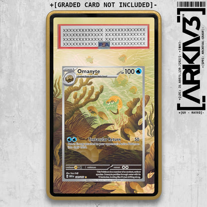 [UNIT: 180/165] // Omanyte Extended Art Display Case - Graded