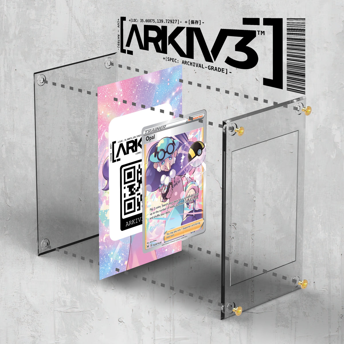 [UNIT: TG28/TG30] // Opal Extended Art Display Case - Raw