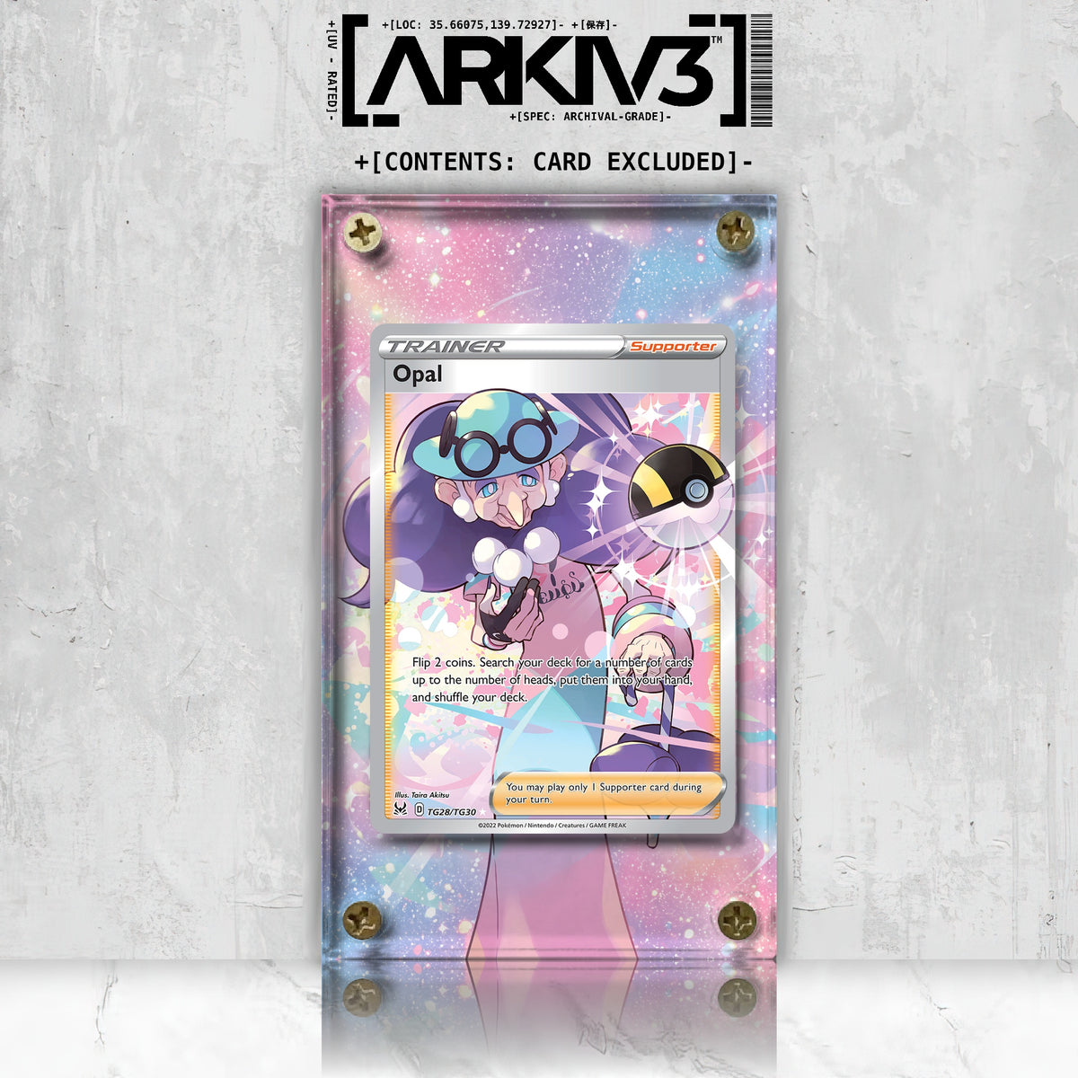 [UNIT: TG28/TG30] // Opal Extended Art Display Case - Raw