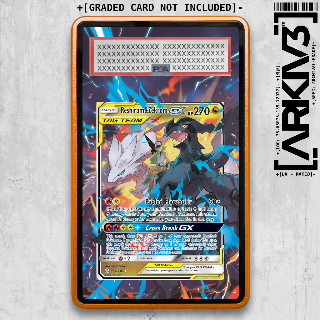 [UNIT: 157/236] // Reshiram & Zekrom GX Extended Art Display Case - Graded