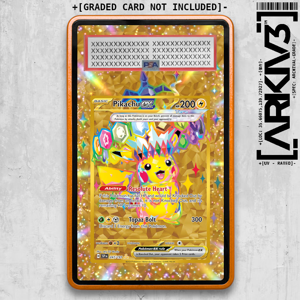 [UNIT: 247/191 // Pikachu ex Extended Art Display Case - Graded