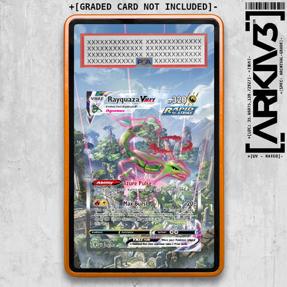 [UNIT: 218/203] // Rayquaza Vmax Extended Art Display Case - Graded