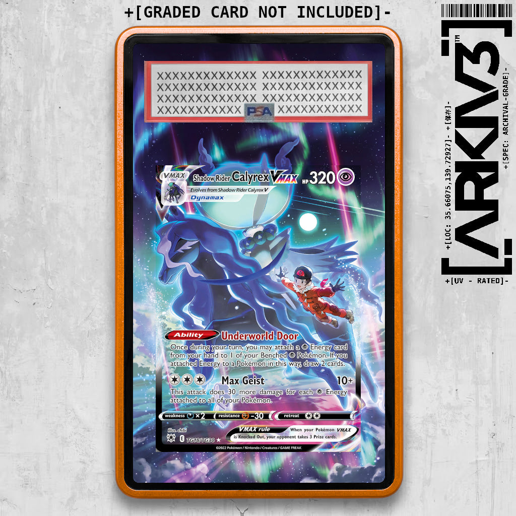 [UNIT: TG18/TG30] // Shadow Rider Calyrex VMAX Extended Art Display Case - Graded