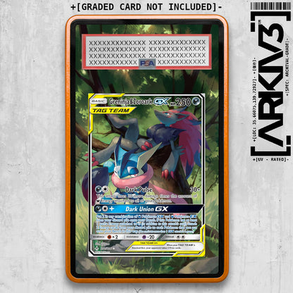 [UNIT: 201/214 // Greninja & Zoroark GX Extended Art Display Case - Graded