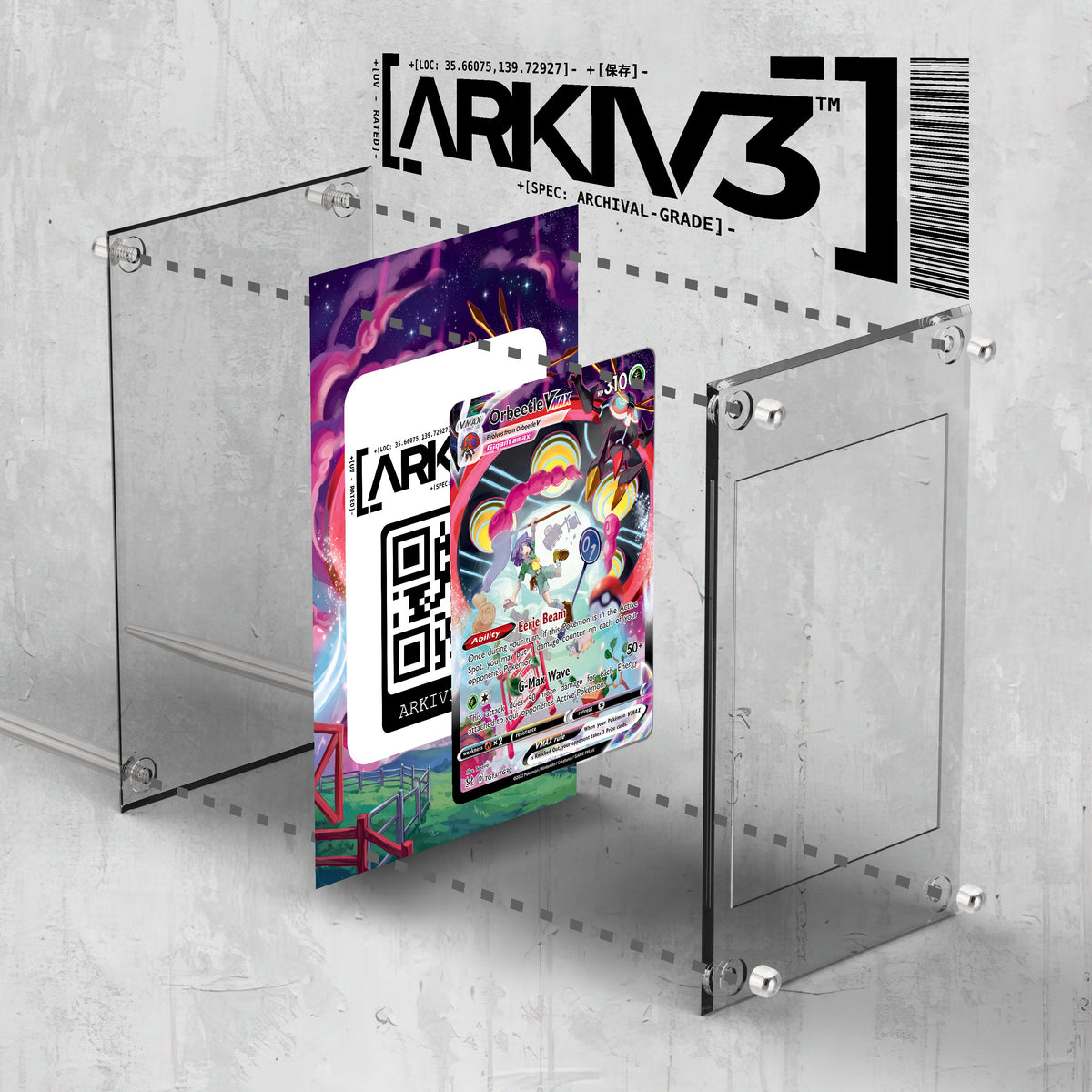 [UNIT: TG13/TG30] // Orbeetle VMAX Extended Art Display Case - Raw