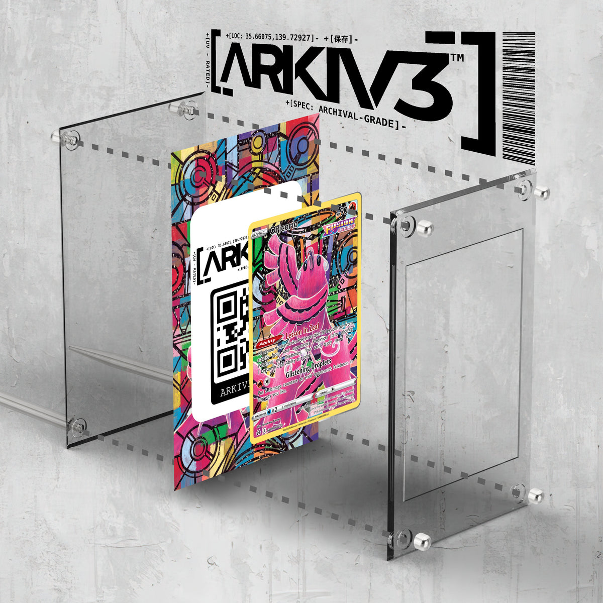 [UNIT: GG04/70] // Oricorio Extended Art Display Case - Raw
