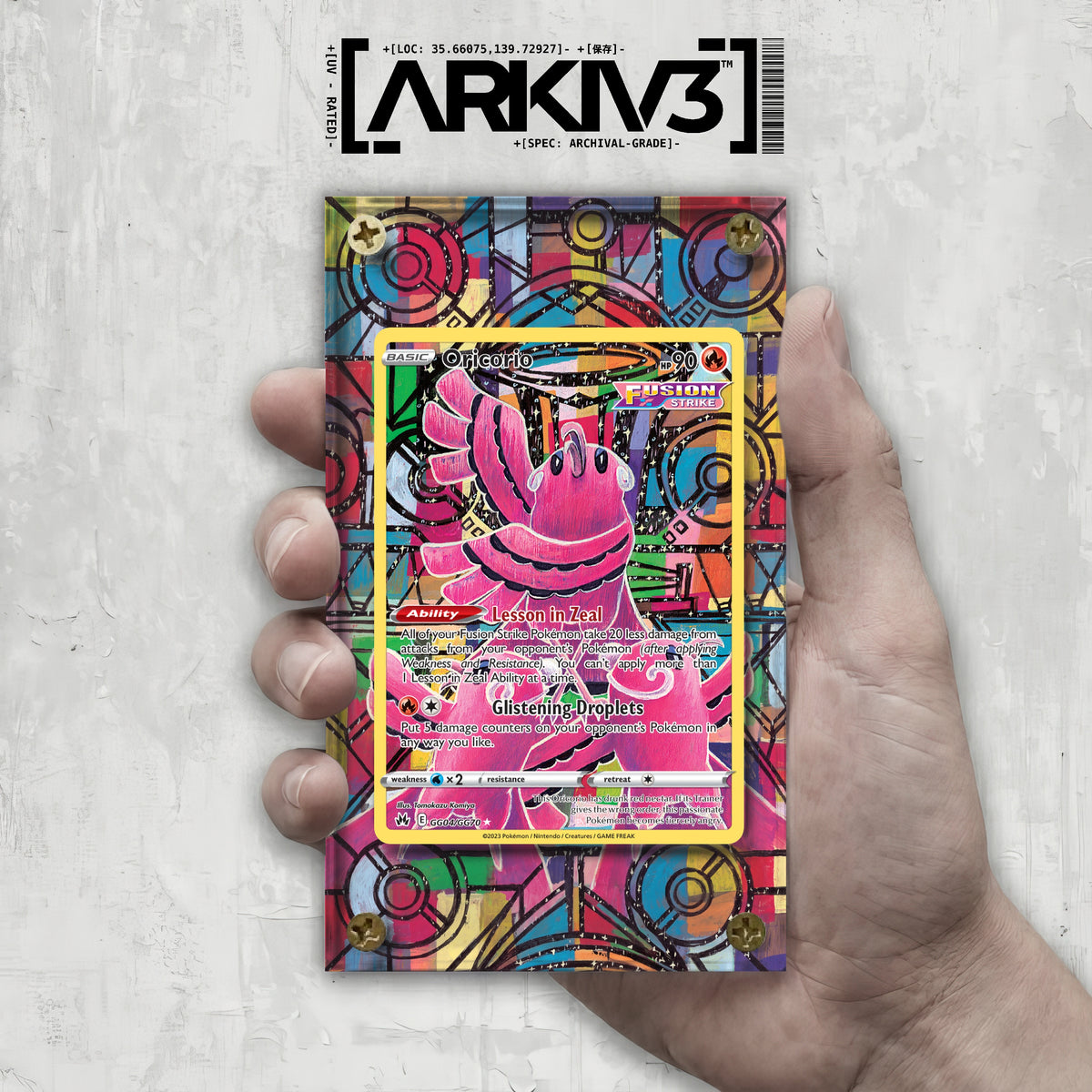 [UNIT: GG04/70] // Oricorio Extended Art Display Case - Raw