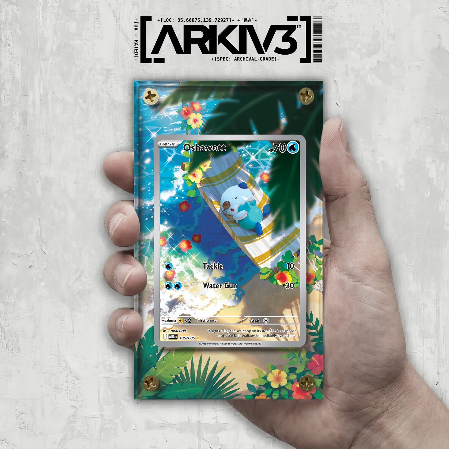 [UNIT: 105/86] // Oshawott Extended Art Display Case - Raw