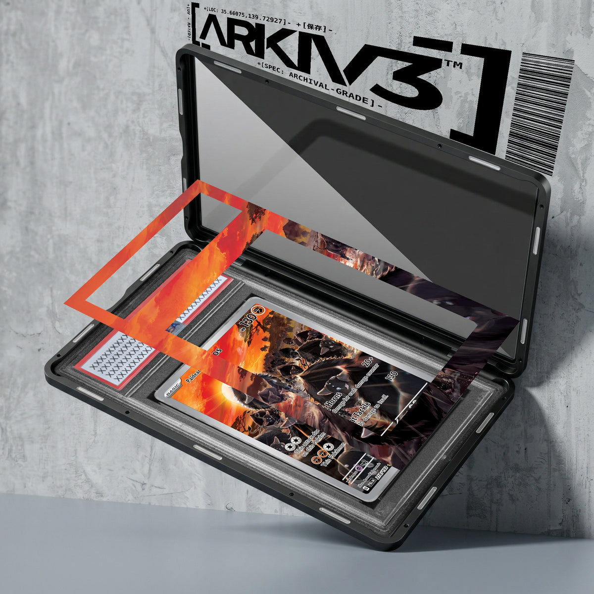 ARKIV3 PSA graded exploded mockup