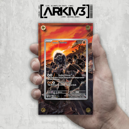 [UNIT: 218/193] // Paldean Tauros Extended Art Display Case - Raw