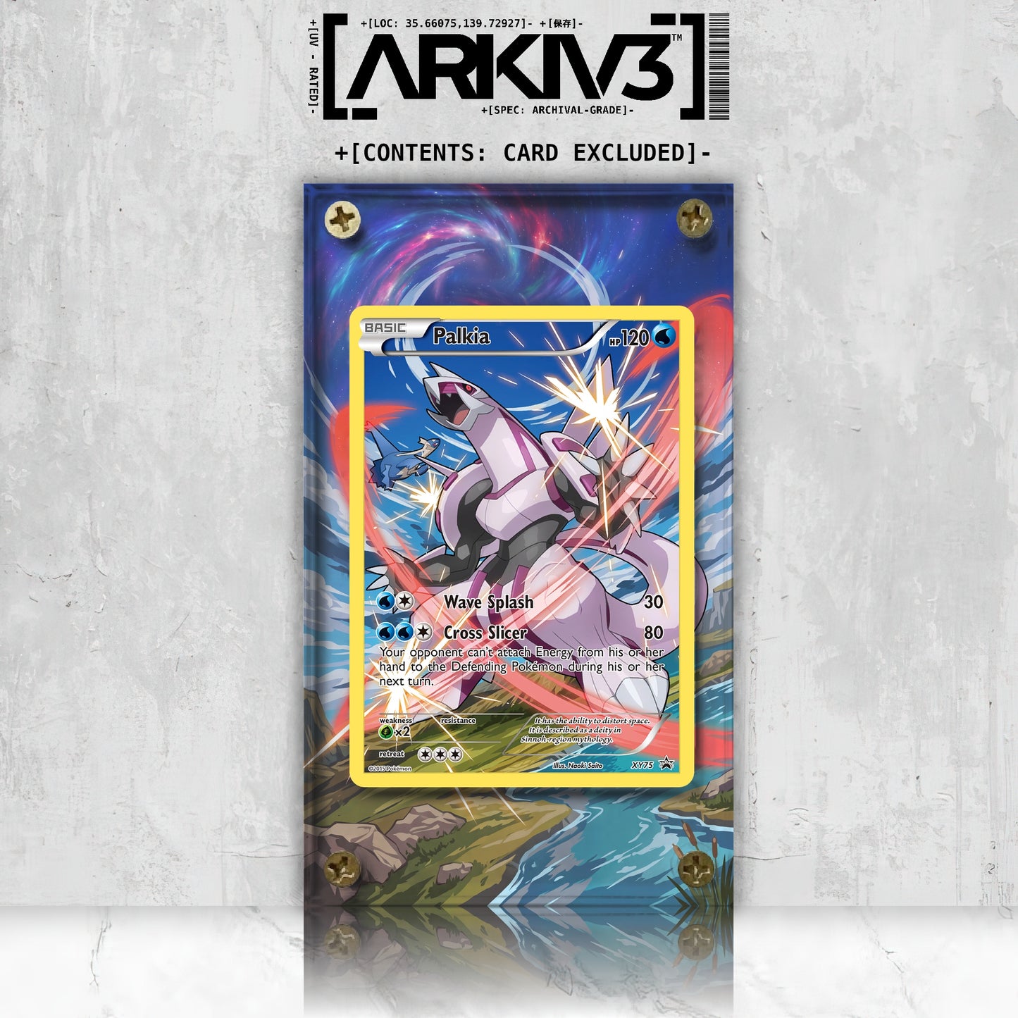 [UNIT: XY75/211] // Palkia Extended Art Display Case - Raw