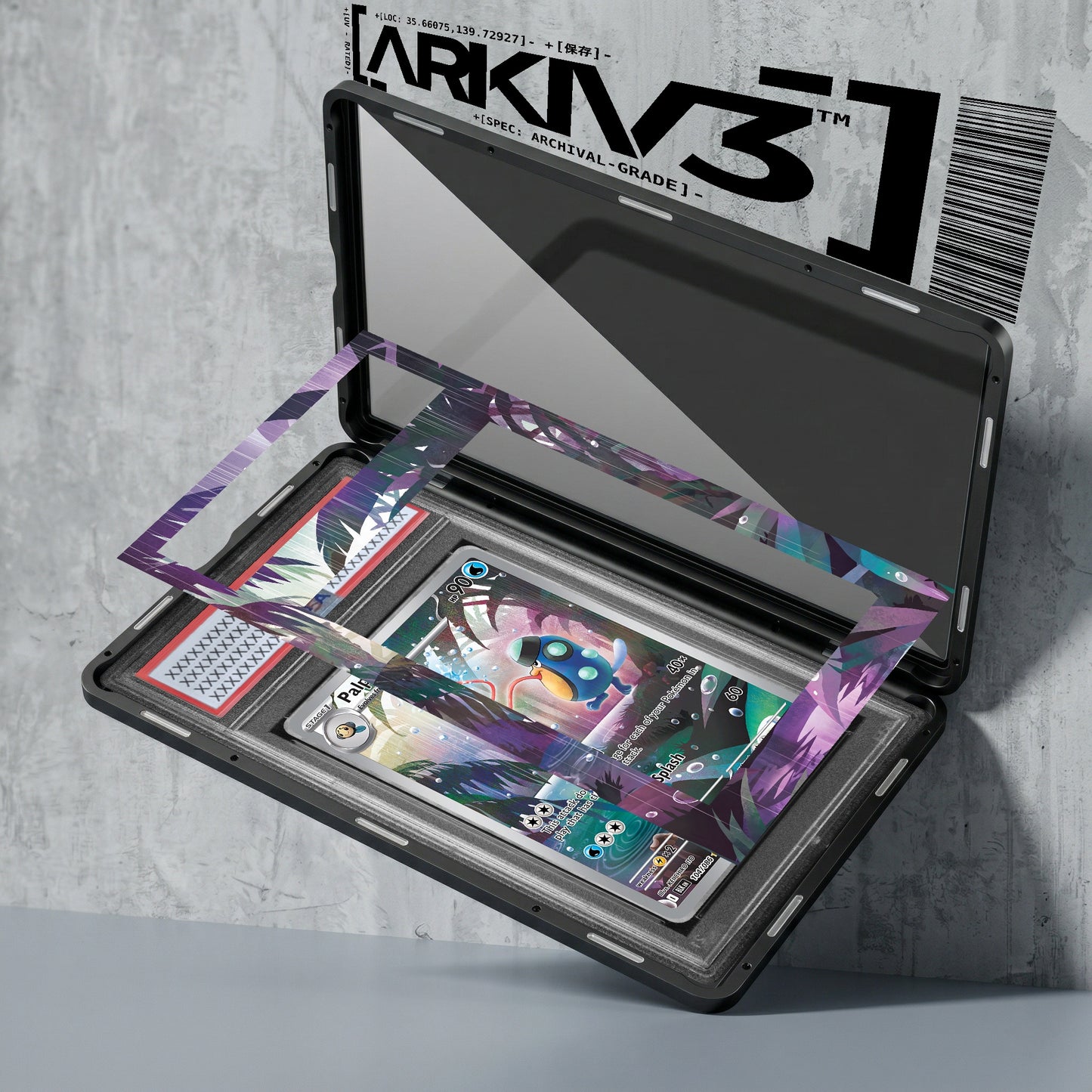 ARKIV3 PSA graded exploded mockup