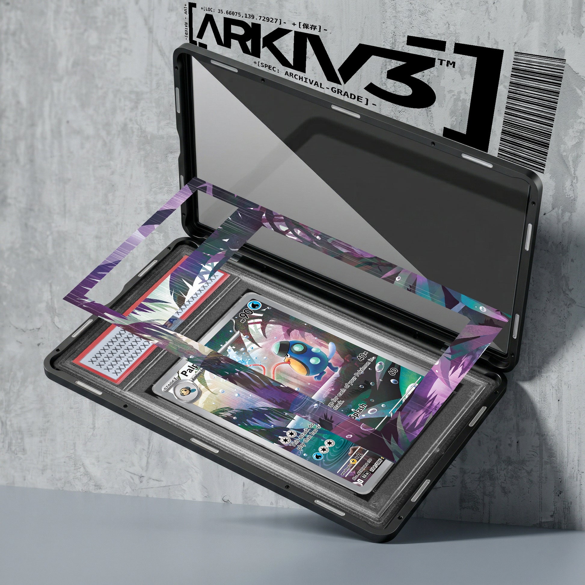 ARKIV3 PSA graded exploded mockup