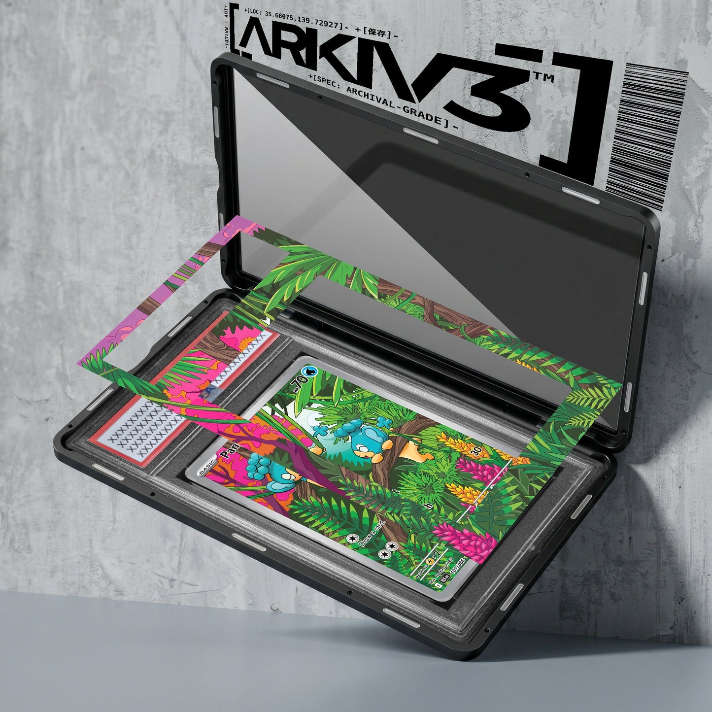 ARKIV3 PSA graded exploded mockup