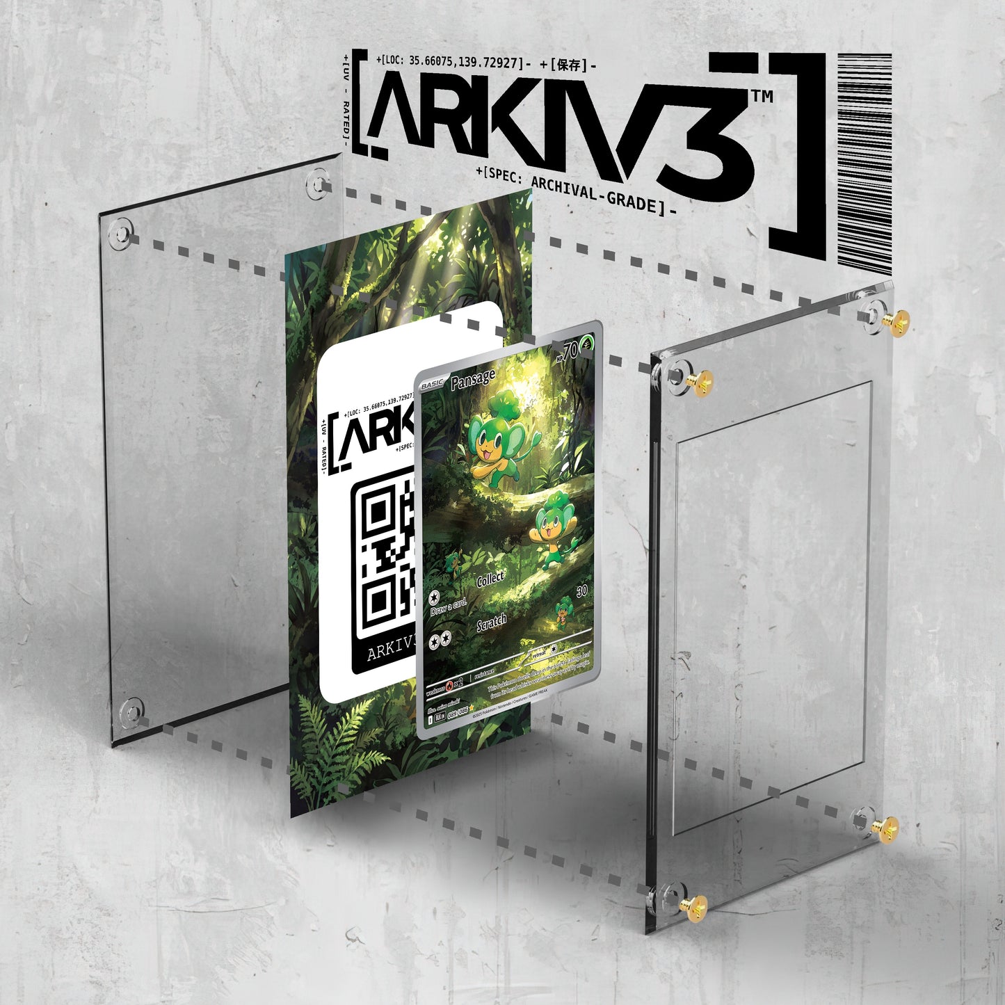 [UNIT: 89/86] // Pansage Extended Art Display Case - Raw