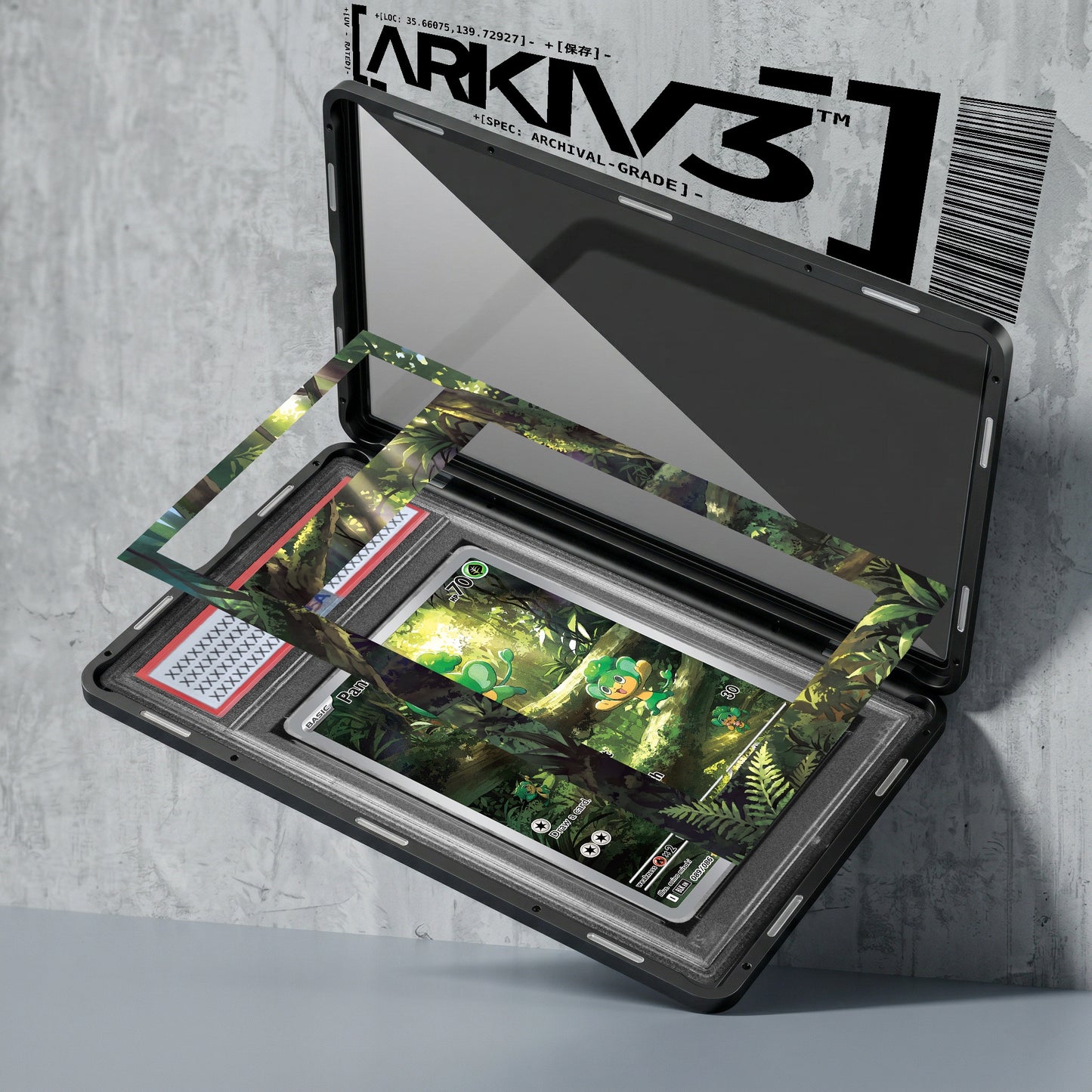 ARKIV3 PSA graded exploded mockup