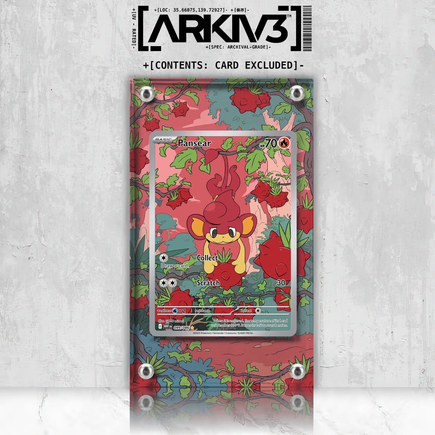 [UNIT: 99/86] // Pansear Extended Art Display Case - Raw