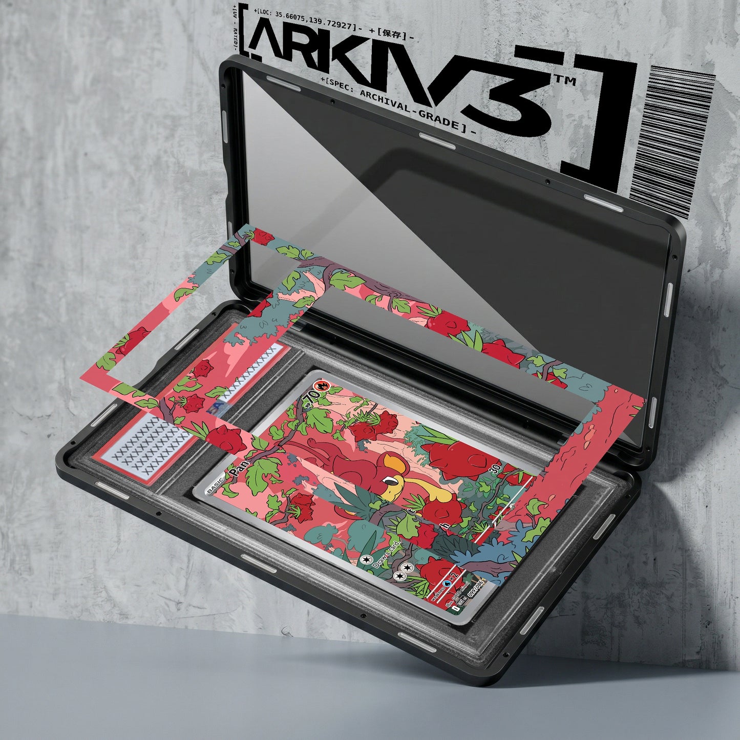 ARKIV3 PSA graded exploded mockup