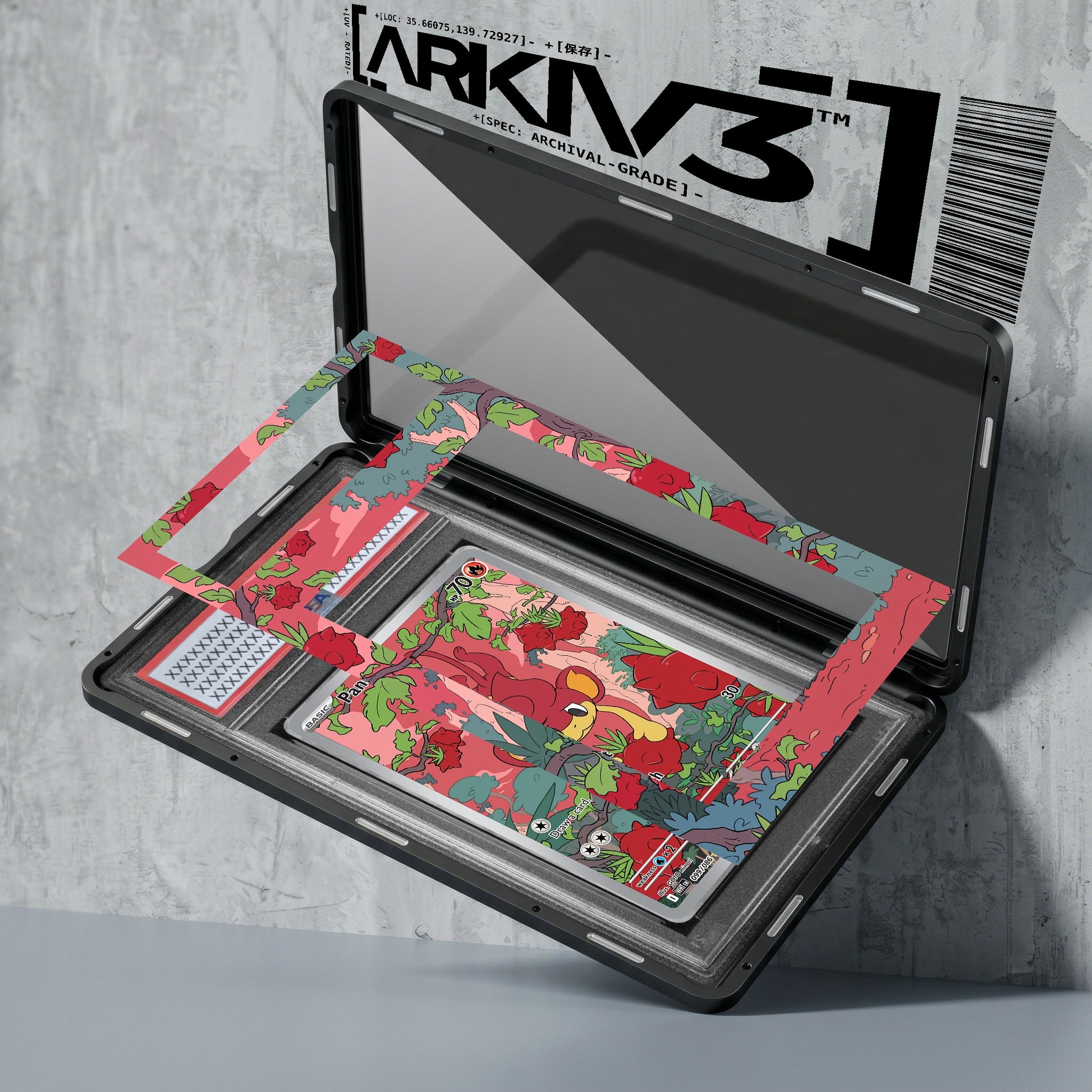 ARKIV3 PSA graded exploded mockup