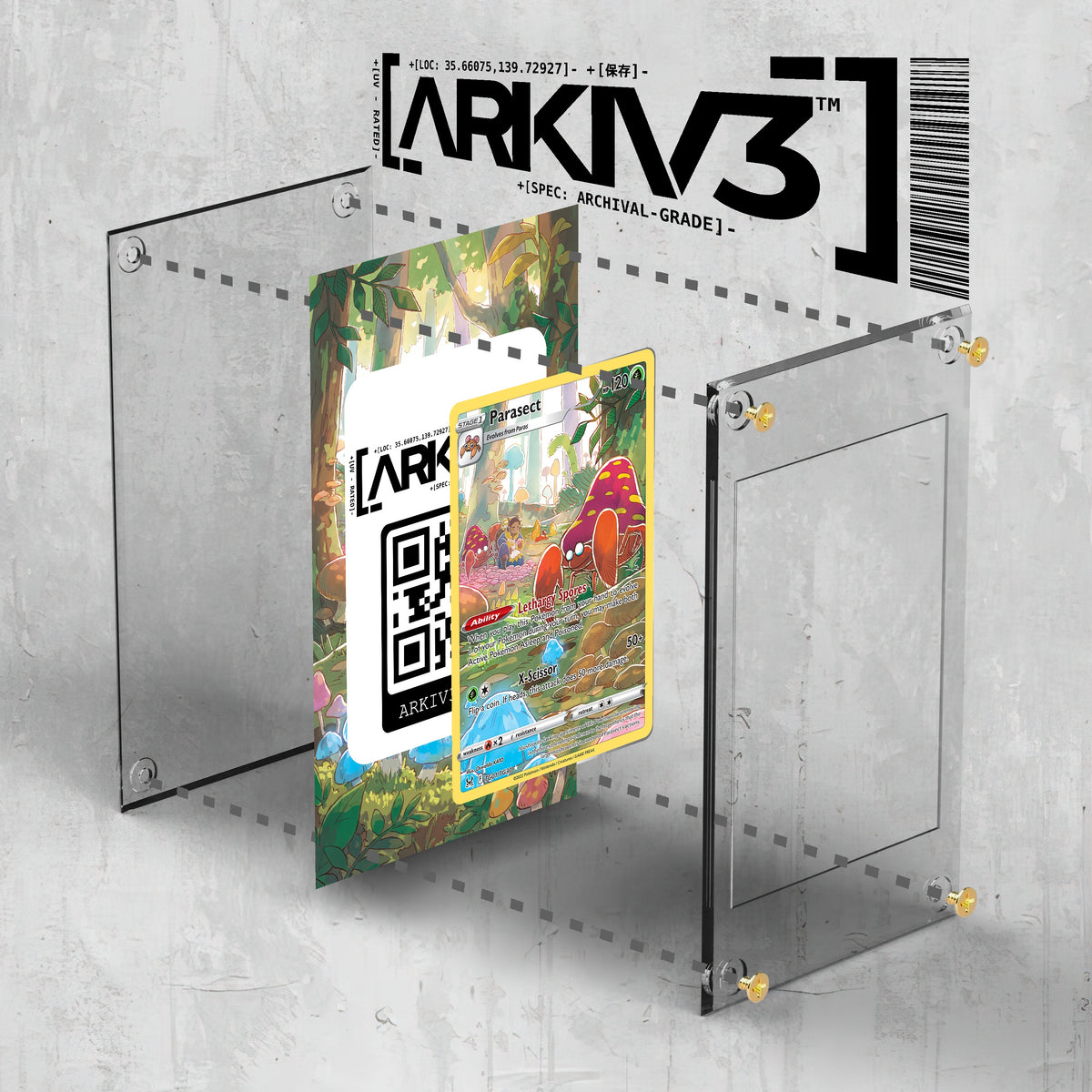 [UNIT: TG01/TG30] // Parasect Extended Art Display Case - Raw