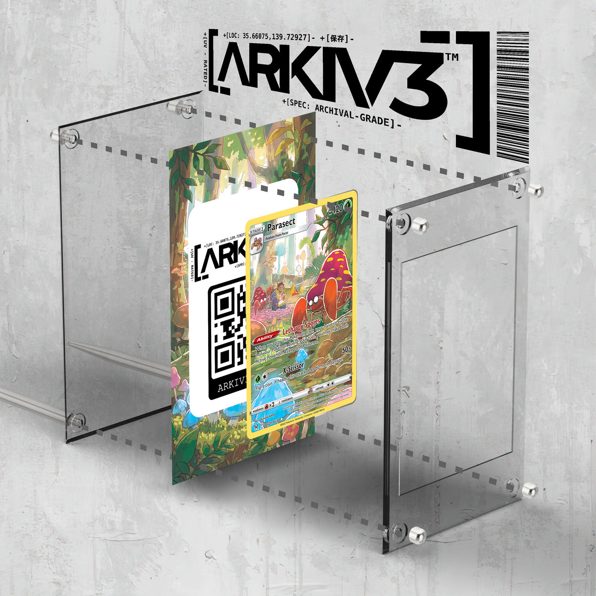 [UNIT: TG01/TG30] // Parasect Extended Art Display Case - Raw