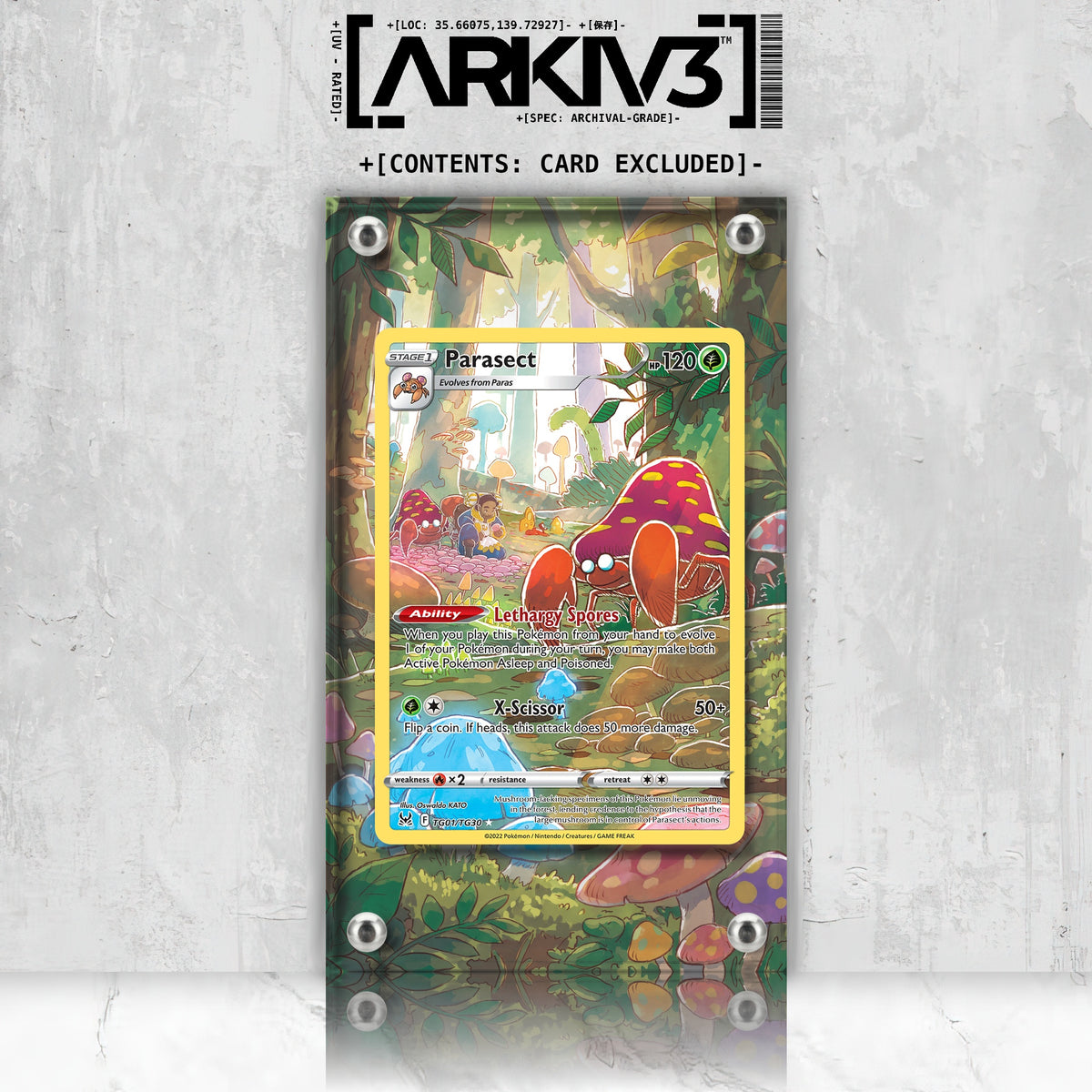 [UNIT: TG01/TG30] // Parasect Extended Art Display Case - Raw