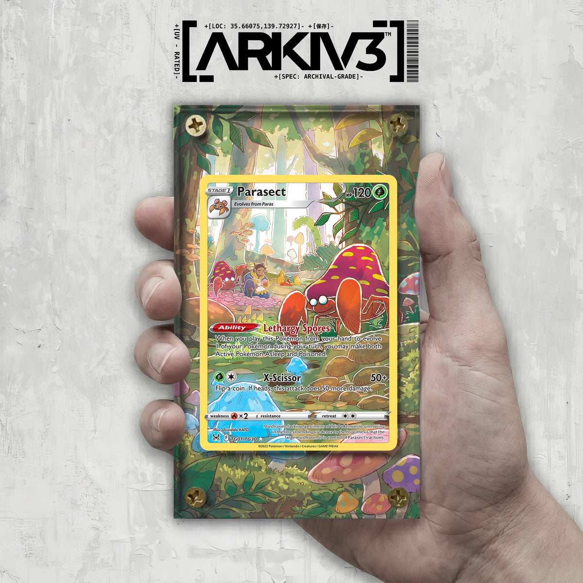 [UNIT: TG01/TG30] // Parasect Extended Art Display Case - Raw