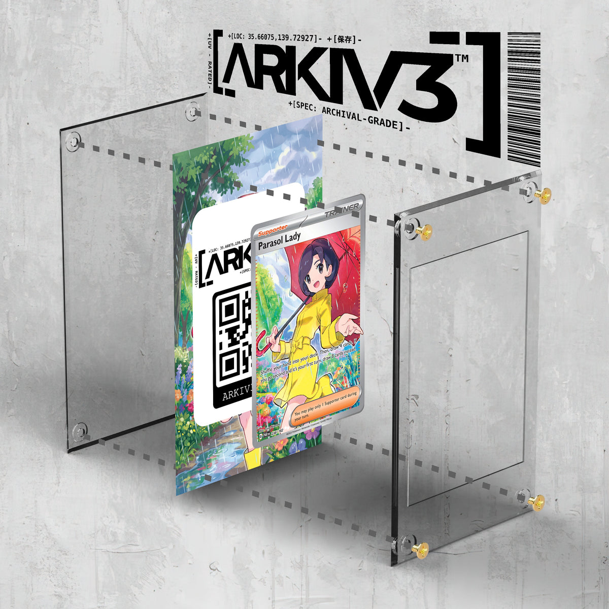 [UNIT: 238/182] // Parasol Lady Extended Art Display Case - Raw